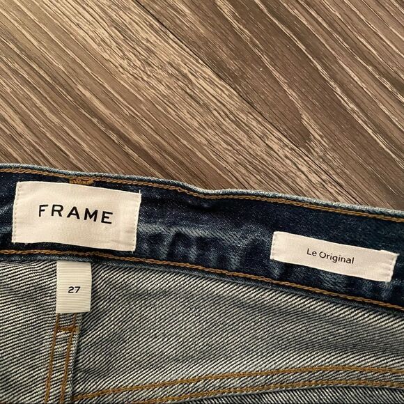 FRAME DENIM Le Original High Rise Rigid Denim Jeans Angeles Sand - Picture 4 of 7